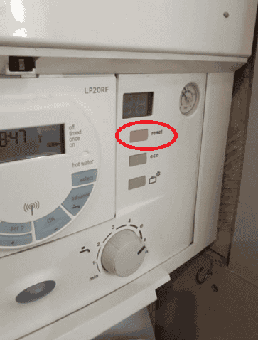 Worcester boiler reset button